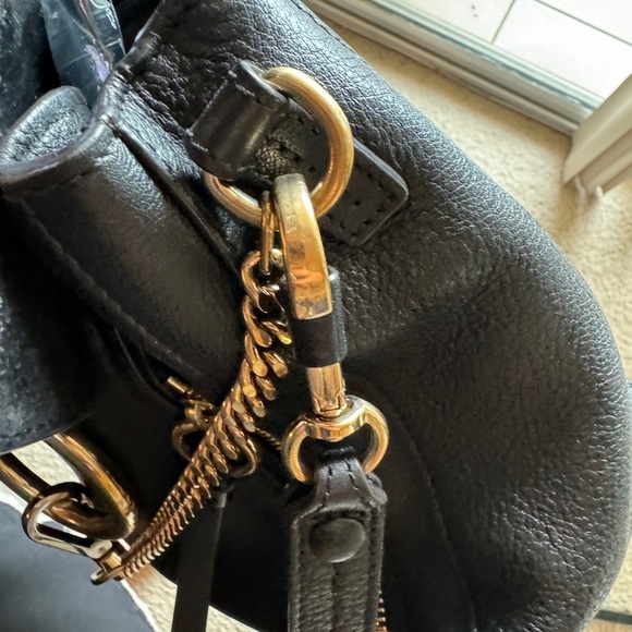 🙋‍♀️CHLOE Small Faye Day Bag Black Size: 11"Wx8.7" Hx4.3"D EXCELLENT CONDITION - Picture 8 of 16
